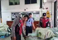 Datangi Area Kargo, Polisi Bandara Soetta Sampaikan Imbauan Kamtibmas